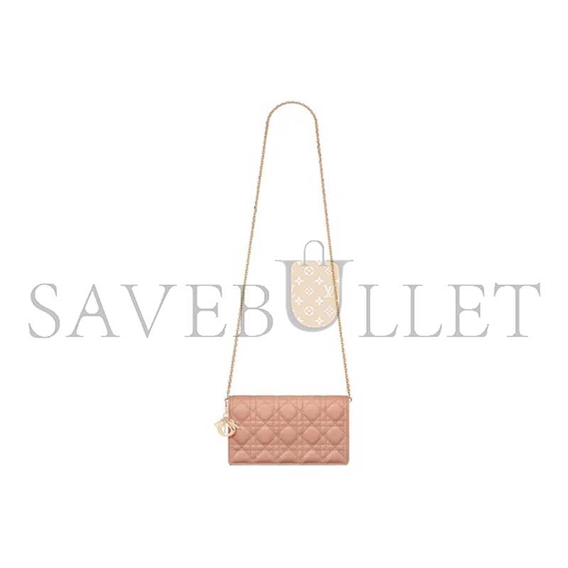 DIOR LADY DIOR POUCH WITH CHAIN S0204ONMJ-M49P (22*13*5cm) 